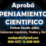 Clases de IPC Pensamiento Científico UBA  en Villa Devoto, Ciudad A. de Buenos Aires
