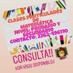 Clases particulares de Matematica en Necochea, Pcia. Buenos Aires (Costa Atlántica)