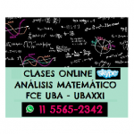 análisis matemático clases online x SKYPE en Quilmes, Pcia. Buenos Aires (GBA Sur)