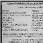 Apoyo escolar en Pilar, Pcia. Buenos Aires (GBA Norte)
