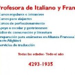 Enseñanza francés e italiano en Lomas de Zamora, Pcia. Buenos Aires (GBA Sur)