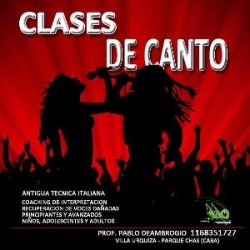 CLASES DE CANTO EN VILLA URQUIZA en Parque Chas, Ciudad A. de Buenos Aires