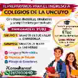 PREPARACIÓN EXAMEN COLEGIOS UNCUYO en Maipú, Pcia. Mendoza