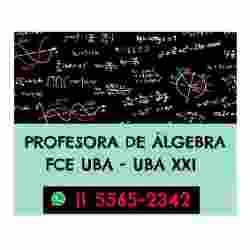 CLASES PARTICULARES DE ÁLGEBRA FCE UBA en Villa Urquiza, Ciudad A. de Buenos Aires