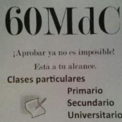 60 MDC APOYO ESCOLAR Y MATERIAS  en Villa Urquiza, Ciudad A. de Buenos Aires