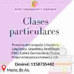 Prof. de Lengua y Literatura ymás en Merlo, Pcia. Buenos Aires (GBA Oeste)