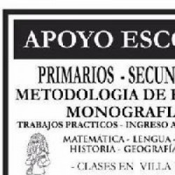 APOYO ESCOLAR EN VILLA URQUIZA en Villa Urquiza, Ciudad A. de Buenos Aires