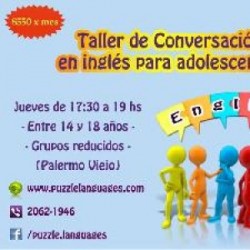 Taller de conversación en inglés en Palermo, Ciudad A. de Buenos Aires